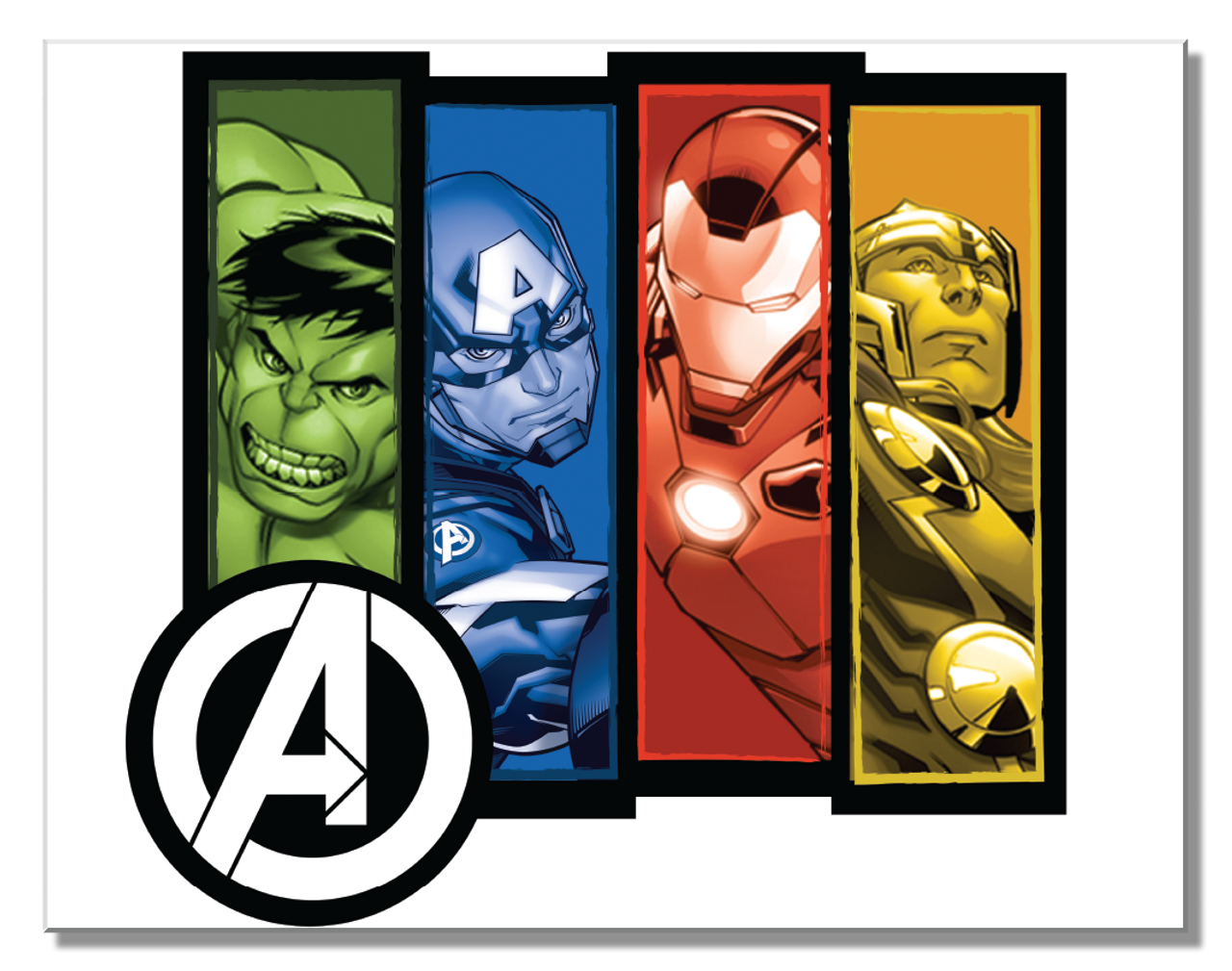 Avengers Group Panels Metal Tin Sign - 2754