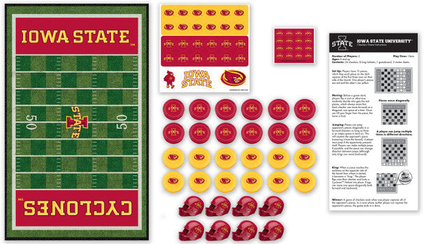 Iowa State Cyclones Checkers Board Game by Masterpieces