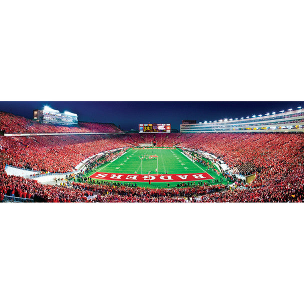 Wisconsin Badgers Camp Randell Stadium 1000 Piece Panoramic Puzzle - End View by Masterpieces