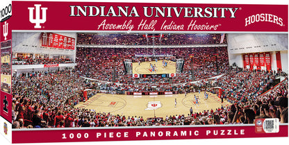 "Indiana Hoosiers Stadium 1000-Piece Puzzle with a panoramic view. Measures 13x39 inches. Brand new."