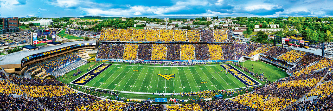 West Virginia Mountaineers Panoramic Stadium 1000 Piece Puzzle - Center View by Masterpieces
