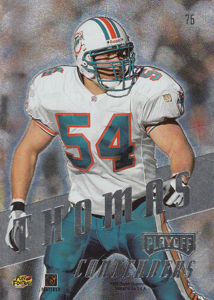1997 Playoff Contenders #76 Zach Thomas - Football Card