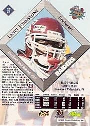 1996 Classic NFL Rookies #37 Lance Johnstone - Football Card