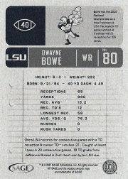 2007 SAGE HIT #40 Dwayne Bowe - Football Card