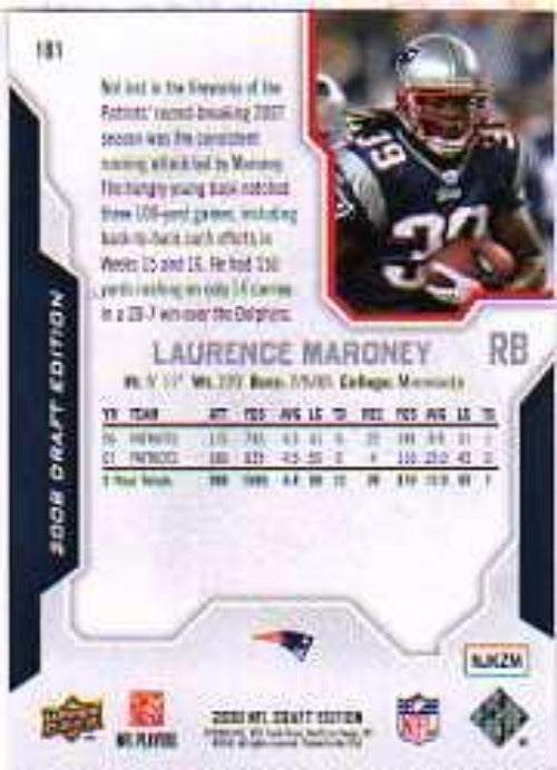 2008 Upper Deck Draft Edition #161 Laurence Maroney - Football Card
