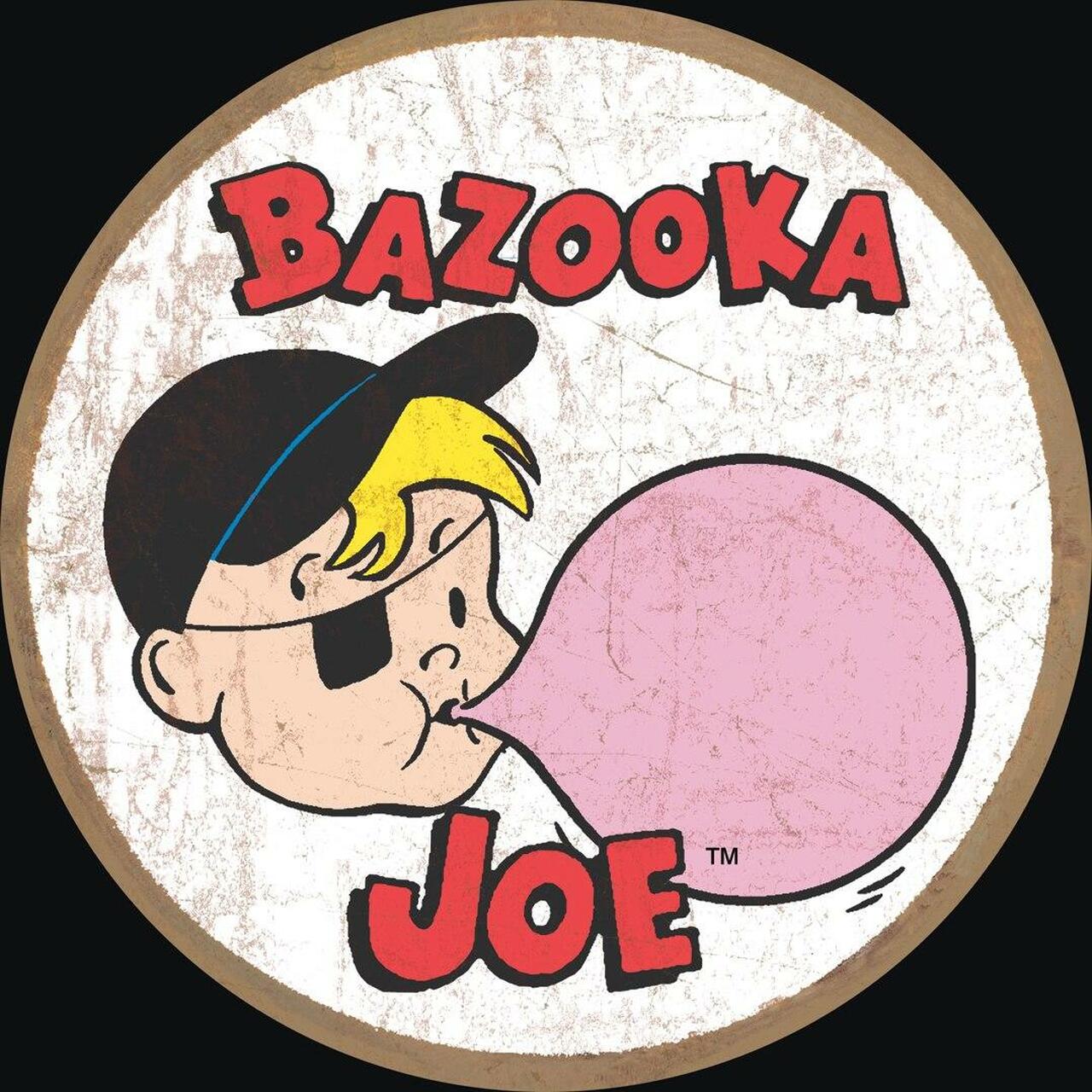 Bazooka Joe Round Metal Aluminum Sign - 2448