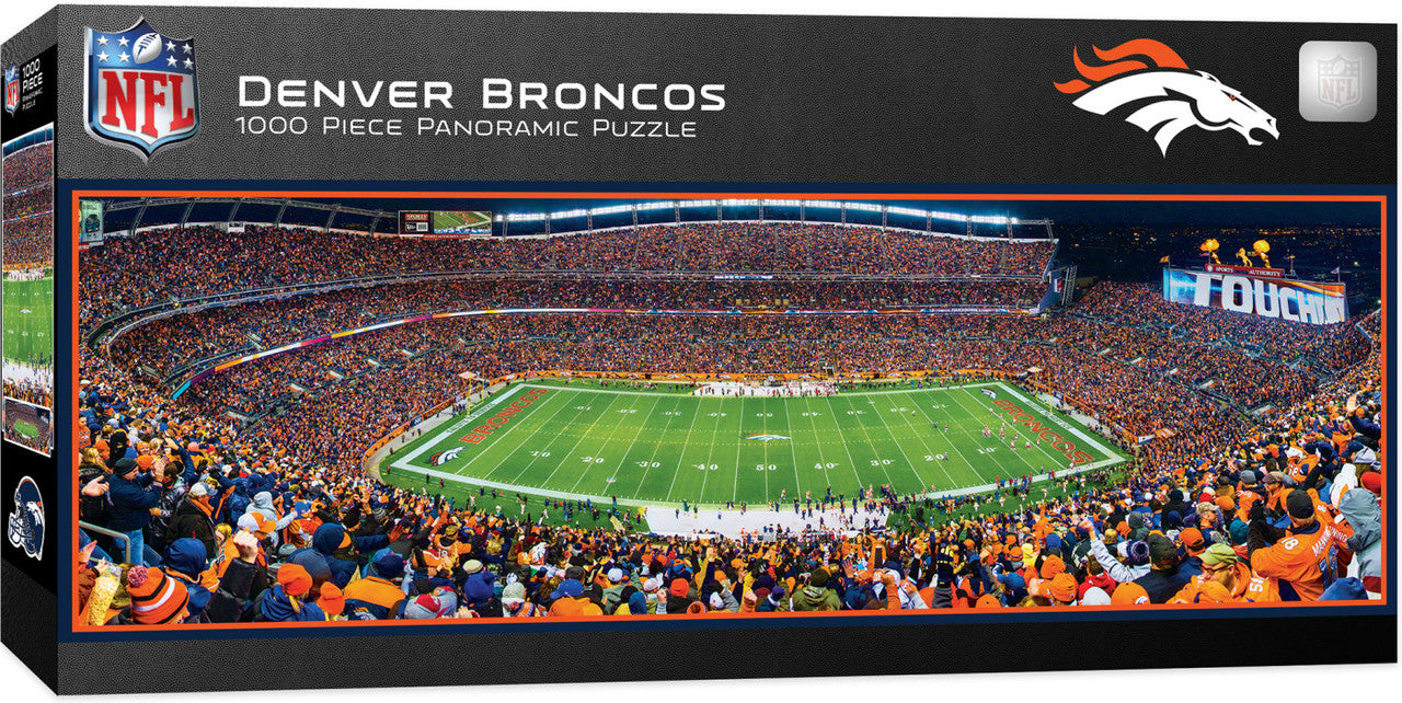 Denver Broncos Panoramic Stadium 1000 Piece Puzzle - Center View by Masterpieces