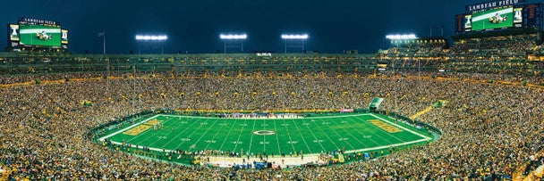 Green Bay Packers Panoramic Stadium 1000 Piece Puzzle - Center View by Masterpieces