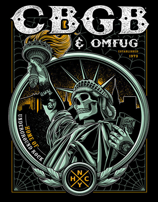 CBGB Liberty 12.5" x 16" Metal Tin Sign - 2608