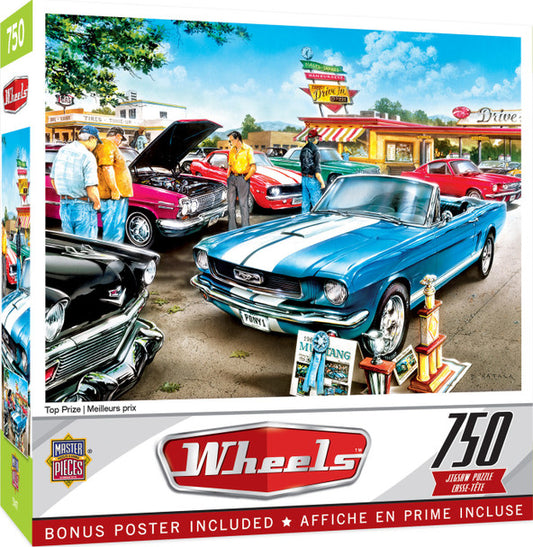 Wheels - Top Prize 750 Piece Jigsaw Puzzle by Masterpieces