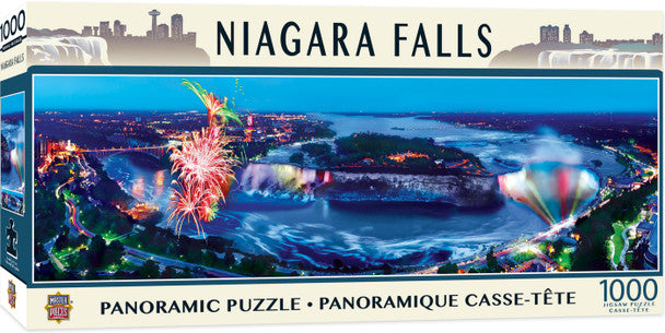 Niagara Falls Panoramic Jigsaw Puzzle, 1000 pieces, 13" x 39", featuring stunning photography by James Blakeway.