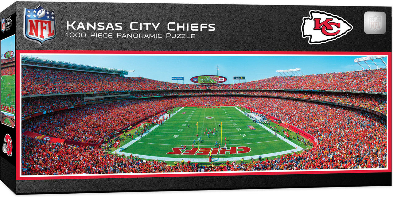 Chiefs Stadium Puzzle, 1000 pieces, brand new, measures 13" x 39", made by Masterpieces.