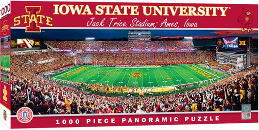 Iowa State Cyclones Jack Trice Stadium 1000 Piece Panoramic Puzzle - Center View by Masterpieces