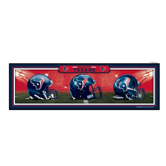 Houston Texans "History of Helmets" 9" x 30" Wood Sign by Wincraft