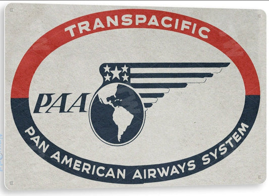 Pan American Metal Tin Sign - D463