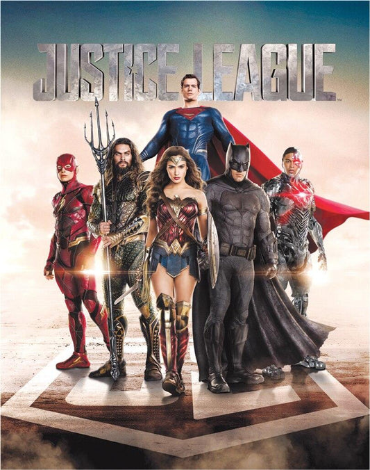 Justice League Movie 12.5" x 16" Metal Tin Sign - 2255