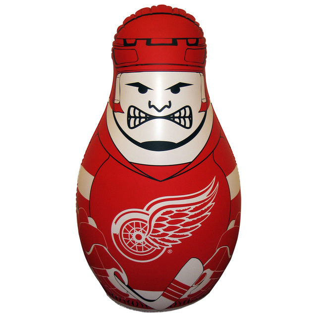 Kids inflatable toy punching bag with Detroit Red Wings hockey player graphics