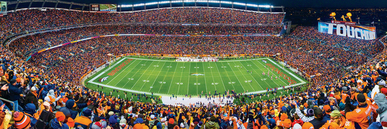 Denver Broncos Panoramic Stadium 1000 Piece Puzzle - Center View by Masterpieces