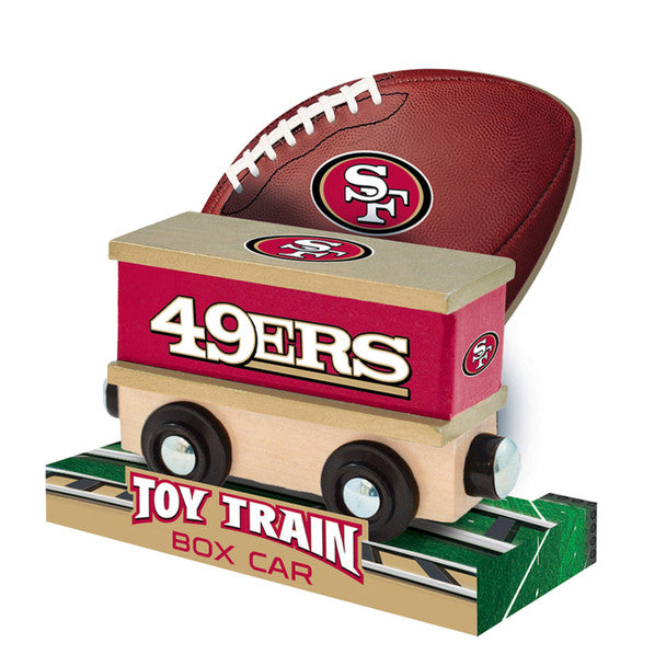 San Francisco 49ers Box Car Wooden Toy Train Engine by Masterpieces