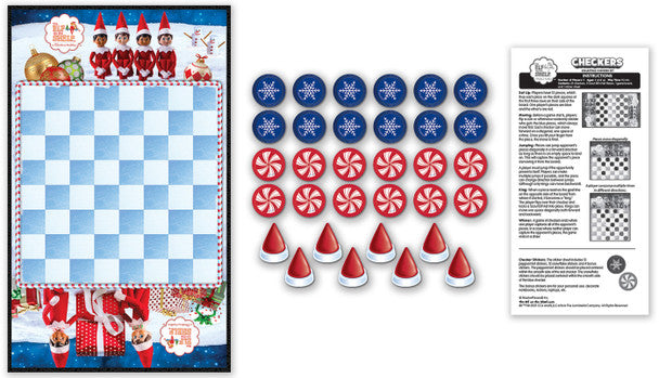 The Elf on the Shelf Checkers Board Game by Masterpieces