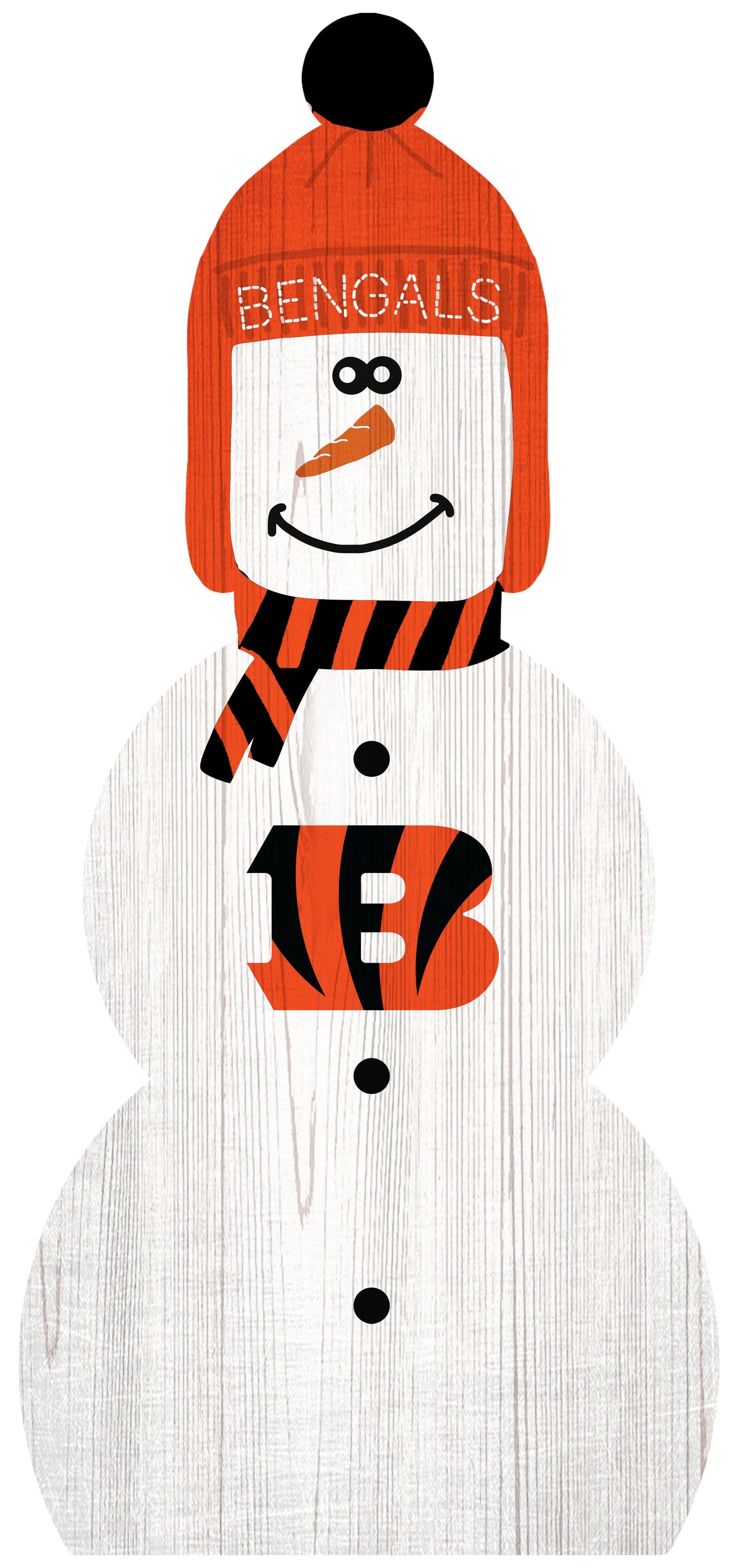 Cincinnati Bengals 31" Snowman Leaner by Fan Creations