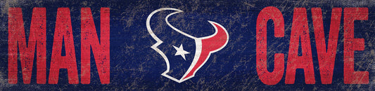 Houston Texans Distressed Man Cave Sign by Fan Creations