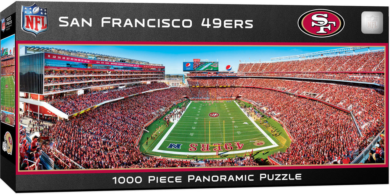 San Francisco 49ers Stadium Puzzle, 1000 pieces, brand new, measures 13" x 39", made by Masterpieces.