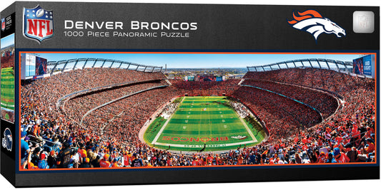 Denver Broncos Panoramic Stadium 1000 Piece Puzzle - End View by Masterpieces