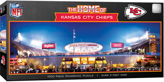 Kansas City Chiefs Panoramic Stadium 1000 Piece Puzzle - Stadium View by Masterpieces