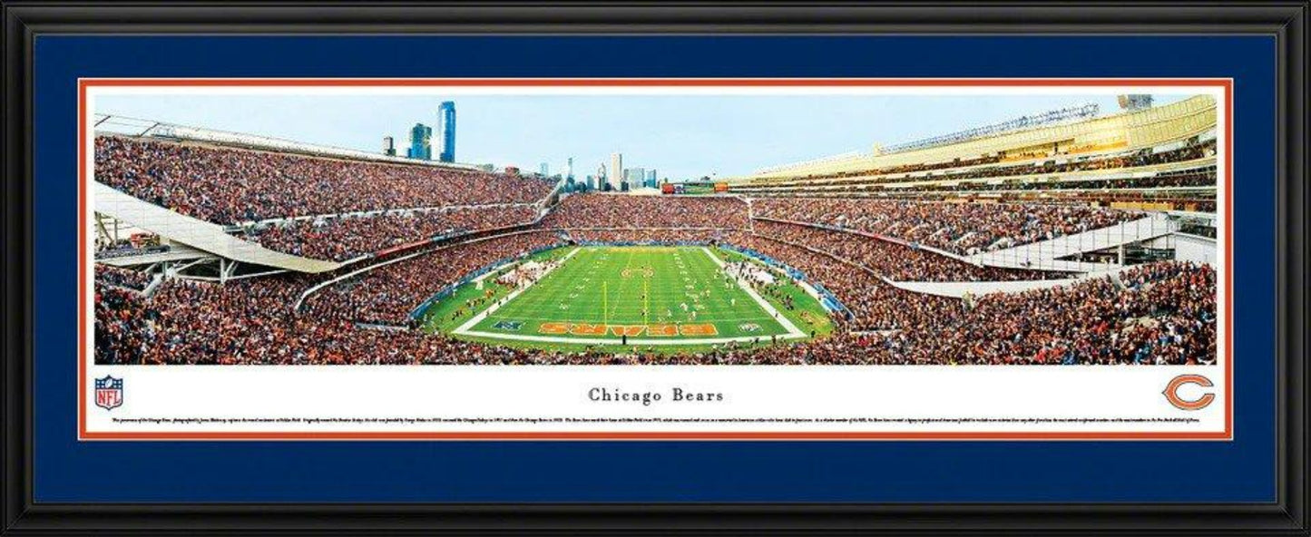 Chicago Bears End Zone View Soldier Field Panoramic Picture by Blakeway Panoramas