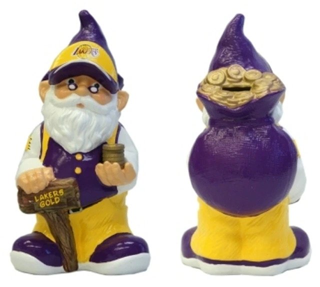 Los Angeles Lakers Garden Gnome - Coin Bank by FOCO