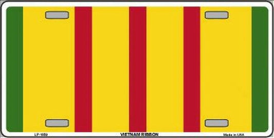 Vietnam Ribbon 6" x 12" Metal Novelty License Plate Tag LP-1859