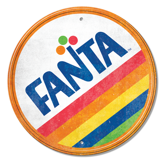 Fanta - 11.75" Round Metal Sign