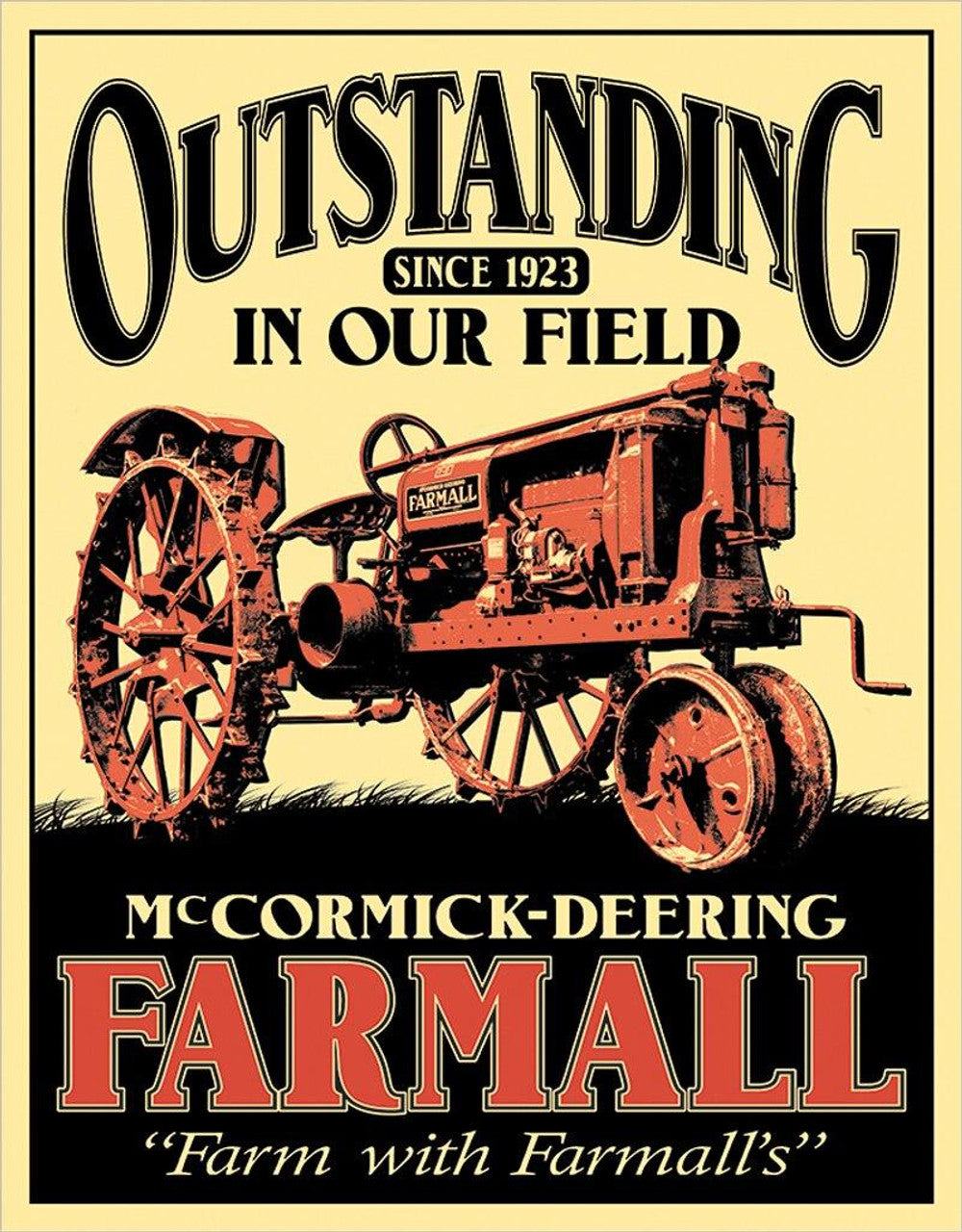 Farmall - Outstanding 12.5" x 16" Metal Tin Sign - 2316