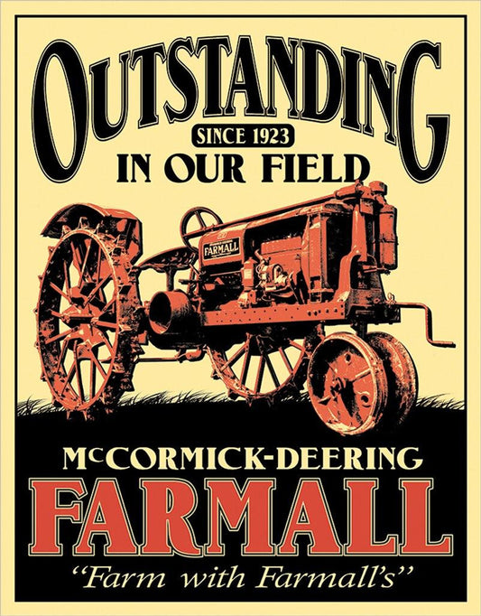 Farmall - Outstanding 12.5" x 16" Metal Tin Sign - 2316