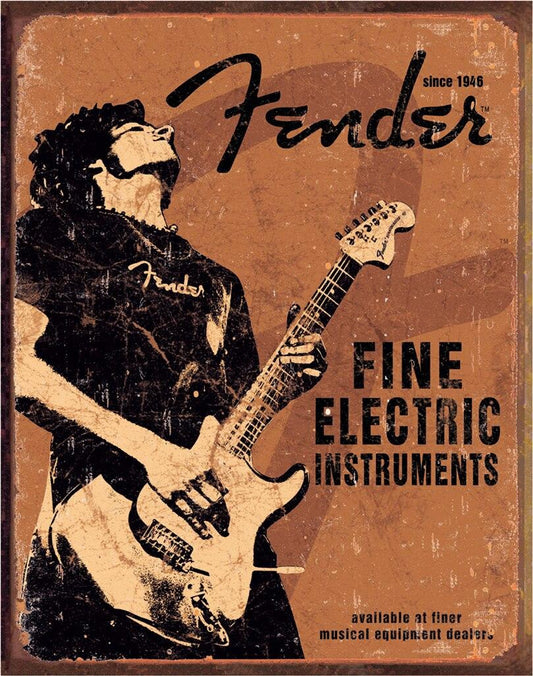Fender - Rock On Metal Tin Sign - 1765