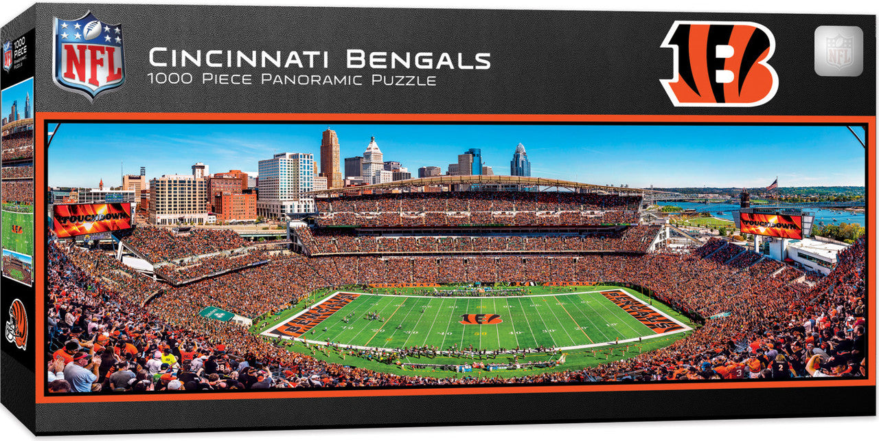 Cincinnati Bengals Panoramic Stadium 1000 Piece Puzzle - Center View by Masterpieces