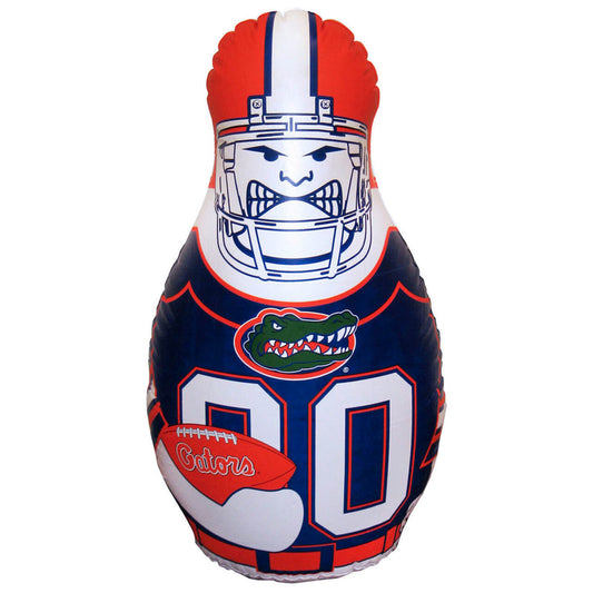 Kids inflatable toy punching bag with Florida Gators football player graphics