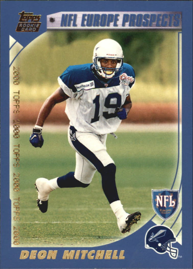 2000 Topps #59 rookie football card of Deon Mitchell in NM-MT condition 