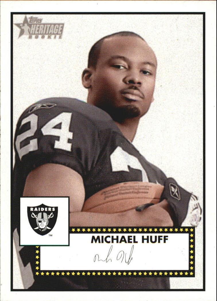 2006 Topps Heritage #54 Michael Huff SP Rookie Card - Football Card