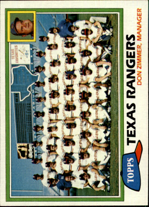 1981 Topps #673 Rangers Team CL/Don Zimmer MG - Baseball Card NM-MT