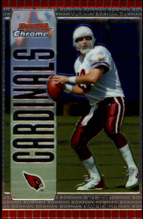 2005 Bowman Chrome #70 football card of Kurt Warner in NM-MT condition 