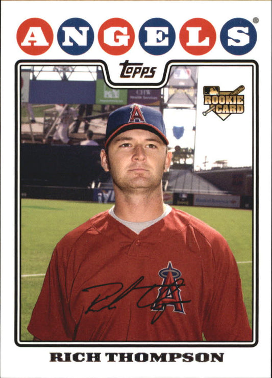 2008 Topps #62 Rich Thompson Rookie Baseball Card EX-NM