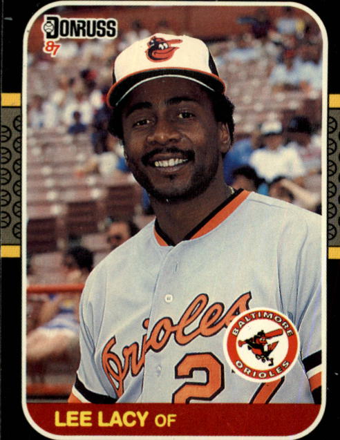 1987 Donruss #336 Lee Lacy -Baseball Card