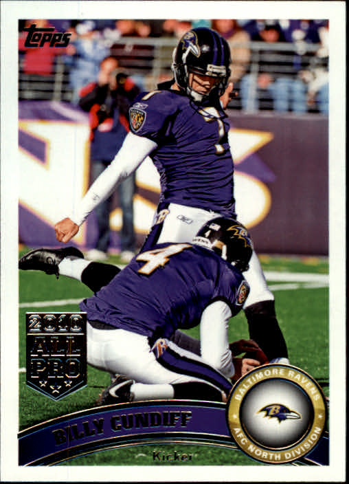 2011 Topps #65 Billy Cundiff - Football Card - NM/MT