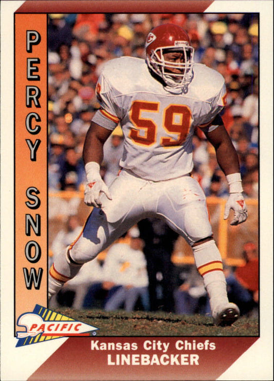 1991 Pacific #224 Percy Snow - Football Card
