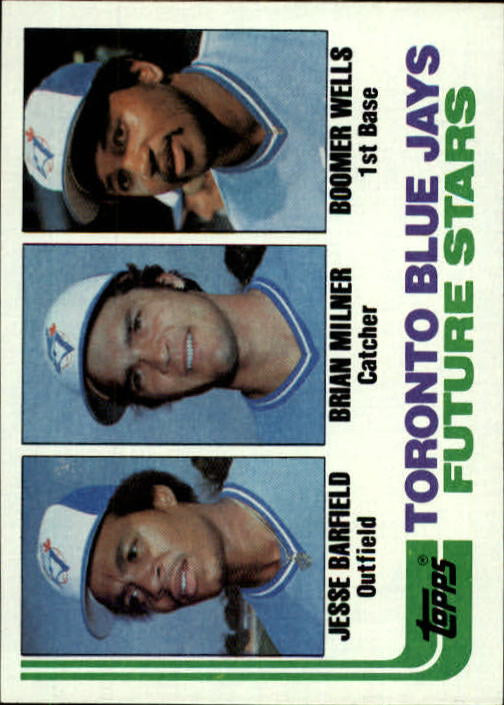 1982 Topps #203 Jesse Barfield Rookie Card / Brian Milner / Boomer Wells Rookie Card -Baseball Card