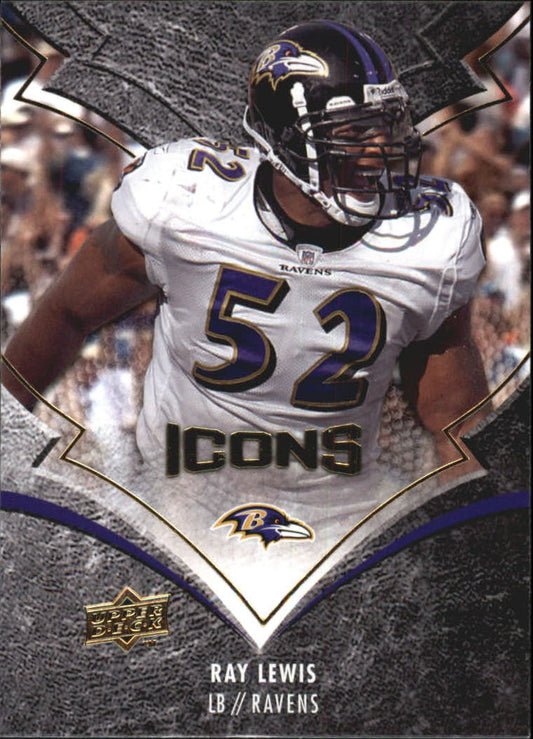 2008 Upper Deck Icons #7 Ray Lewis - Football Card