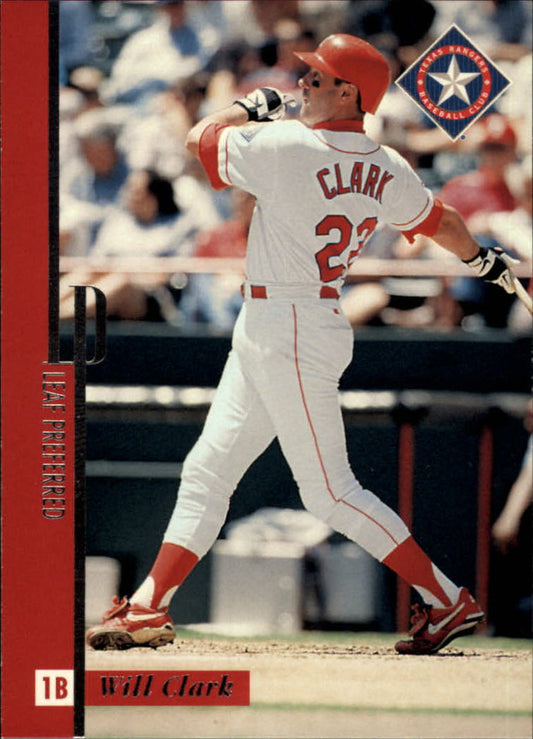 1996 Leaf Preferred #76 Will Clark - Baseball Card NM-MT