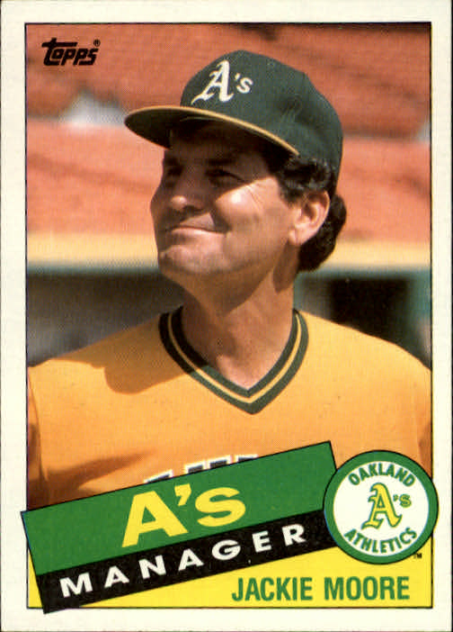 1985 Topps #38 Jackie Moore MG - Baseball Card NM-MT